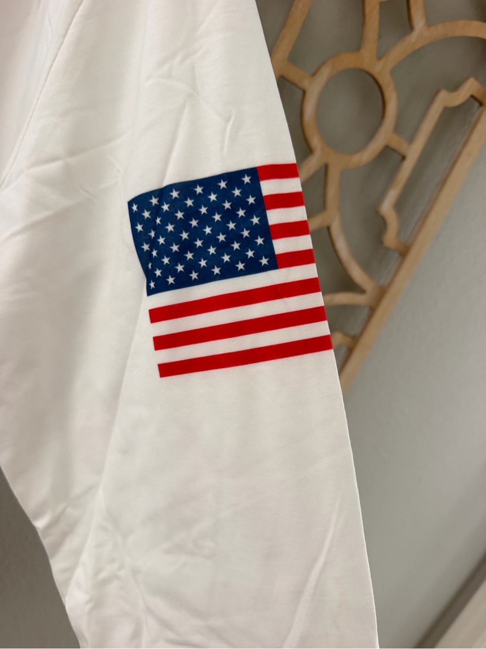 White 'USA' Graphic Long Sleeve Tee - Picture 2 of 6